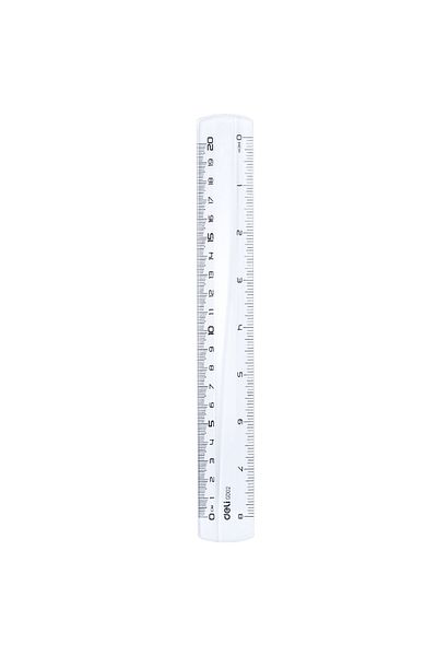 Deli Ruler 20cm Transparent Deli