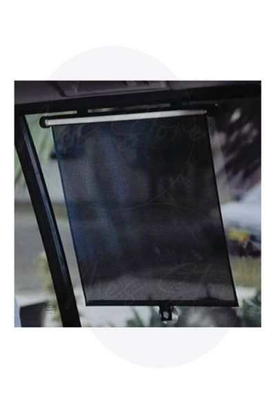mes store Automobile & Home Sunshade Glass Curtain Side Window Curtain Roller Sunshade Set of 2