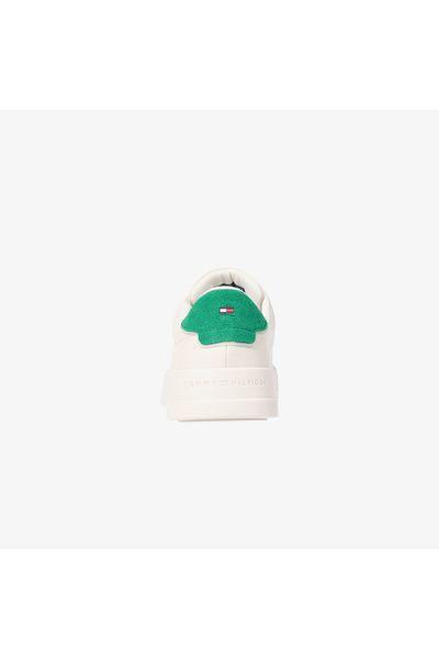 Tommy Hilfiger Court Leather Detail Essential Erkek Bej Sneaker