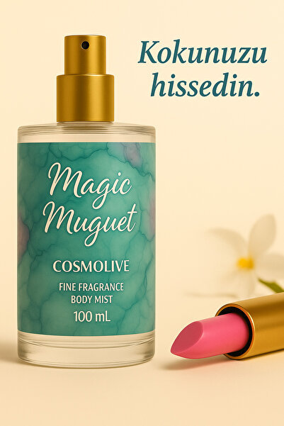 Cosmolive Vücut Spreyi Body Mist | Muguet | Nemlendirici | Parfüm Kokusu | Kadın | Işıltılı | 100 ml