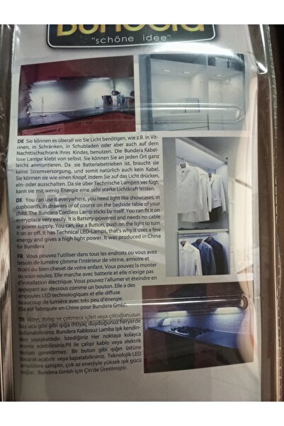 Store kablosuz dokunmatik pilli lamba 2li