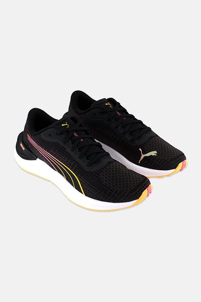 Puma Women Electrify Nitro Lace Up Running Shoes, Black