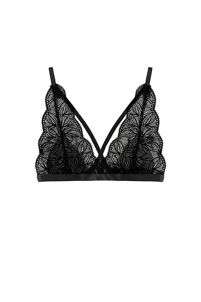 Simi Underwear Φλωρεντία Μπράλετ Σουτιέν με Μαύρη Δαντέλα