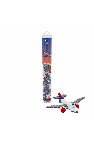 Plus Plus Plus-Plus construction set, tube 100 pieces, Airplane