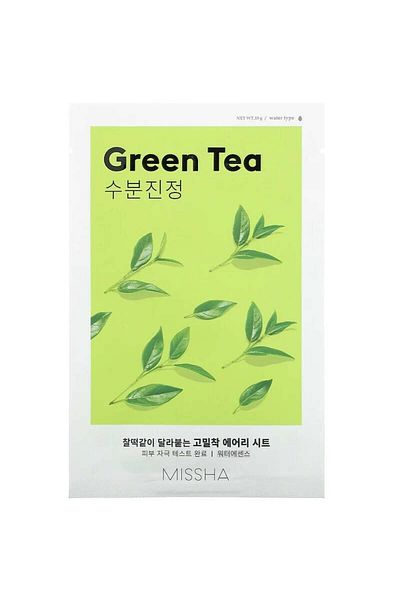 Missha Mască facială Airy Fit cu ceai verde, 19g
