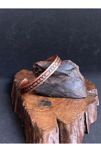 Rupen Kraft 100% copper adjustable chain pattern copper bracelet unisex copper bracelet
