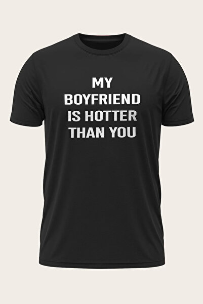AEMİ Unisex Moja devojka/dečko je zgodniji od tebe Napisano T-shirt