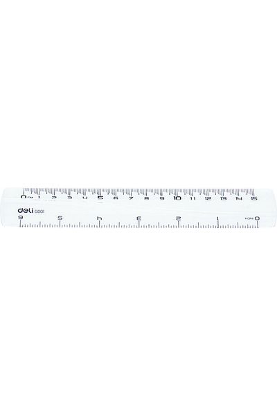 Deli Ruler 15cm Transparent Deli