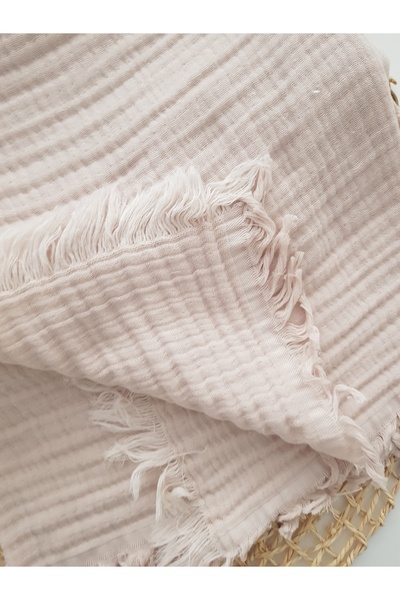 artıbebe 100% Cotton Baby Muslin Cover Beige | Breathable Multi-Purpose Swaddle and Blanket | Plus Bebe