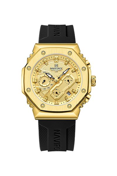 Naviforce 8035G Men's Chronograph Sports Watch – Waterproof, Luminous, Silicone Strap