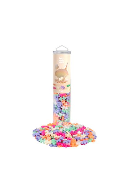 Plus Plus Plus-Plus construction set, 240-piece tube, Pearl Mix, pearl colors