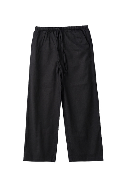 Basicxx Girls Woven Cotton Flax Relaxed Fit Pants