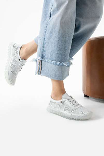 TexFoot Women's Daily Genuine Leather Orthopedic Latex Insole Comfortable Breathable Transparent Sole Shoes