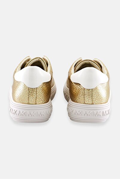 Michael Kors Women Medium Grove Lace Up Casual Shoes, Gold