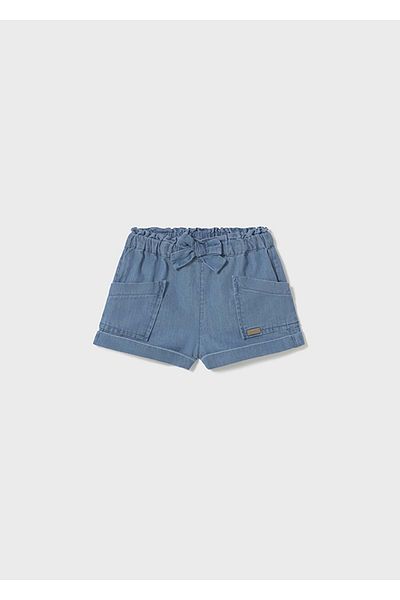 MAYORAL Baby Girl Bow Denim Shorts