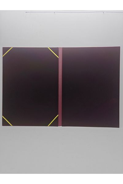 ankara menü Leather Certificate Holder (Bordo)