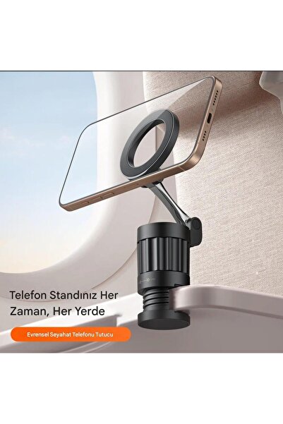 Asfal Çok Amaçlı Masaüstü Mıknatıslı Telefon Tutucu Koltuk Arkası ve Güneşlik...