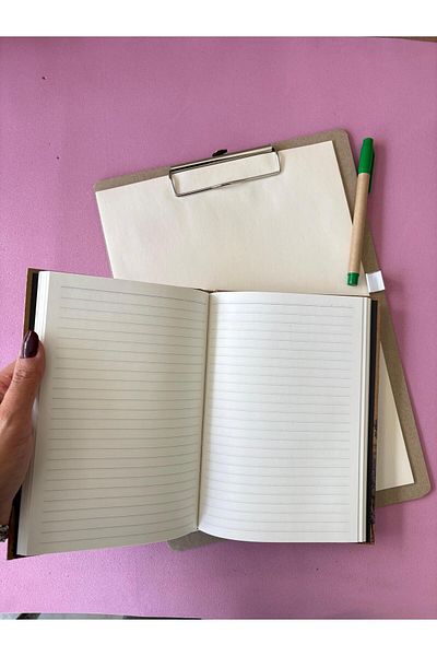 Adalinhome Atakids Lizy Kraft Secret Keeper File, Kraft Notebook and Pen Set