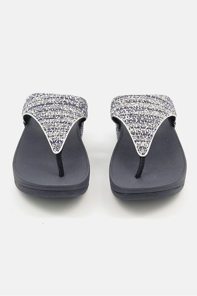 Fitflop Women Lulu Shimmerwave Toe Post Sandals, Navy