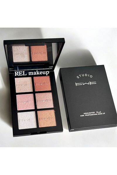 KWK 6-Color Highlighter - Luxurious Glow with a Soft Touch