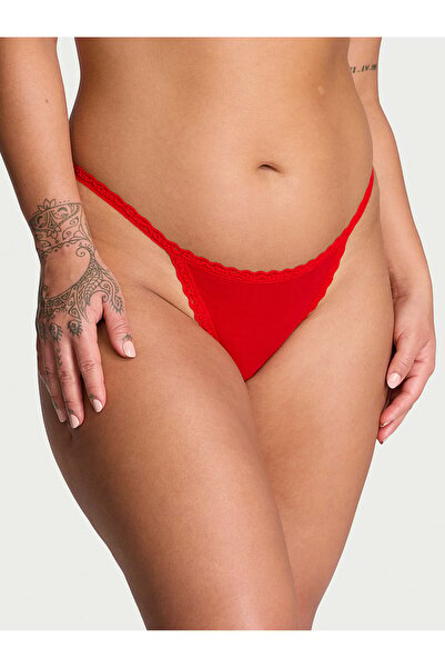 Victoria's Secret Dantelli Pamuklu V-String Külot
