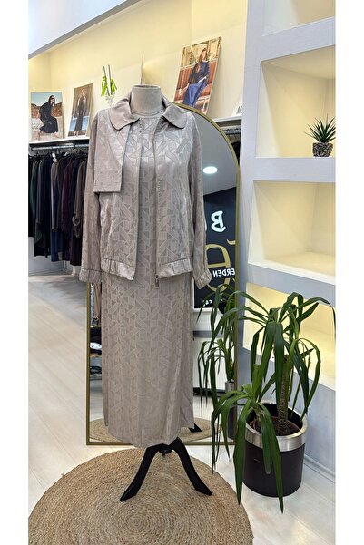 Nuss Suit with Dress and Jacket 1053 Beige