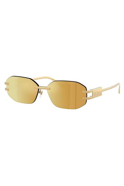 Versace Ochelari de soare pentru femei Versace VE2274 10027P 58, Metal, Auriu, 58 mm
