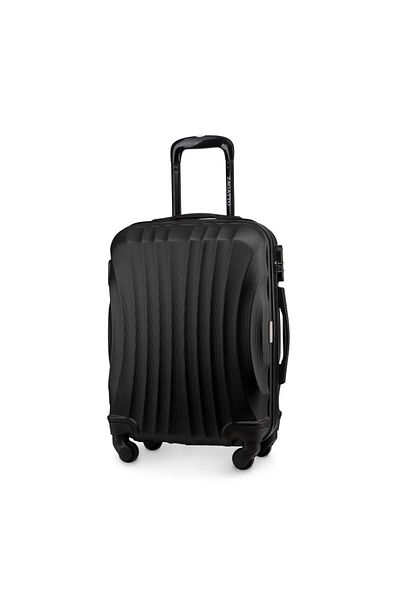 zagatto Troler de cabină ® ZG505 ABS, 35L, 55x40x20 cm, Negru, Compatibil cu Ryanair/Wizz Air