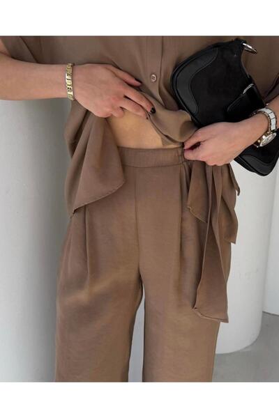 EGZOTİK ASORTİK Side Tie Shirt Pants Set