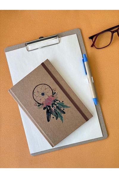 Adalinhome Atakids Lizy Kraft Secret Keeper File, Kraft Notebook and Pen Set