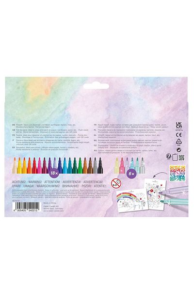 Faber Castell Faber-castell Unicorns 18 6 Colors Marker Pen Set