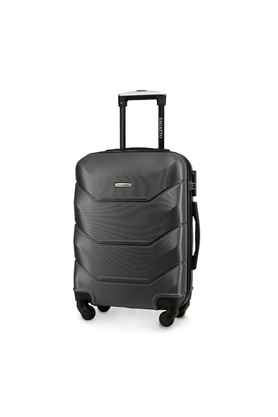 zagatto Troler de cabină ® ZG504 ABS, 35L, 55x40x20 cm, Grafit, Compatibil cu Ryanair/Wizz Air