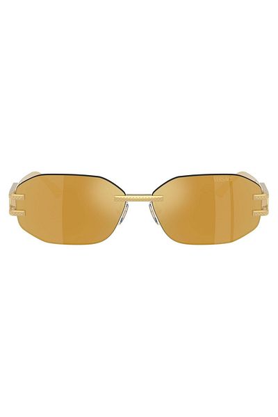 Versace Ochelari de soare pentru femei Versace VE2274 10027P 58, Metal, Auriu, 58 mm