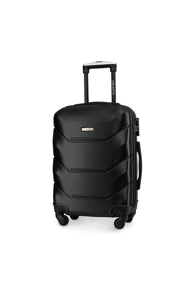 zagatto ® Troler de cabină Zg504 ABS, 35l, 55x40x20 cm, negru, compatibil cu Ryanair/Wizz Air