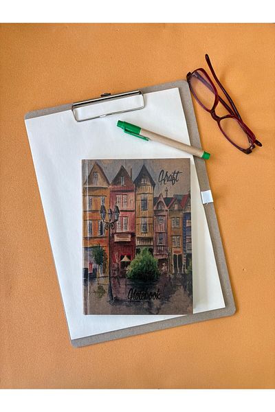 Adalinhome Atakids Lizy Kraft Secret Keeper File, Kraft Notebook and Pen Set