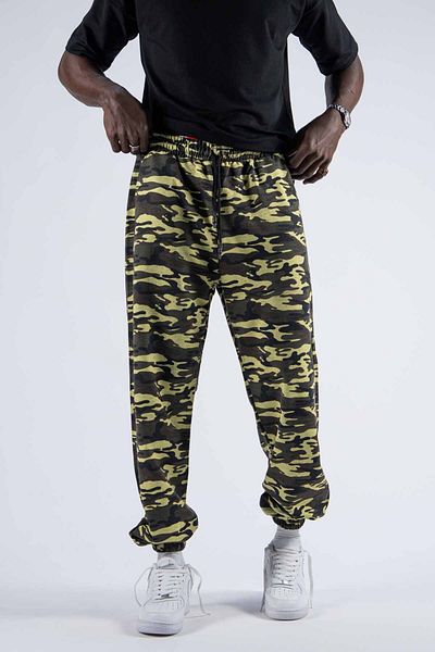 SUPERBLUE Ανδρικό παντελόνι Jogger με μοτίβο παραλλαγής χαλαρό χακί
