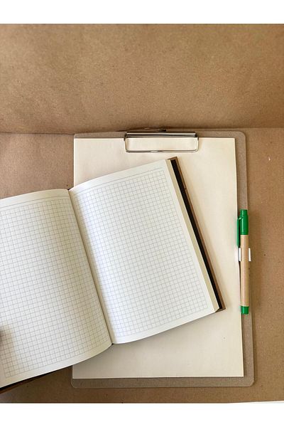 Adalinhome Atakids Lizy Kraft Secret Keeper File, Kraft Notebook and Pen Set