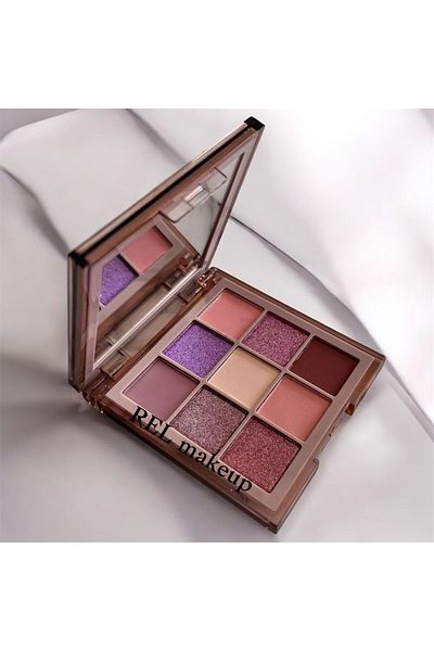 FOR LOVER Mini Eyeshadow Palette - 9 Stylish Colors in a Handy Size