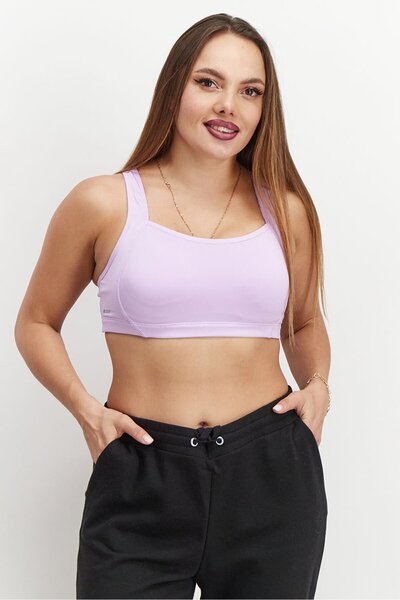 New Balance Women Sportswear Fit Sleeveless Training Sports Bra, Purple