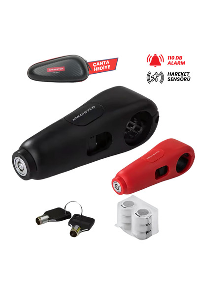 Knmaster Alarmlı Motosiklet Elcik Manet Fren Kilidi GL150 | Hatırlatıcı Alarm Sistemi