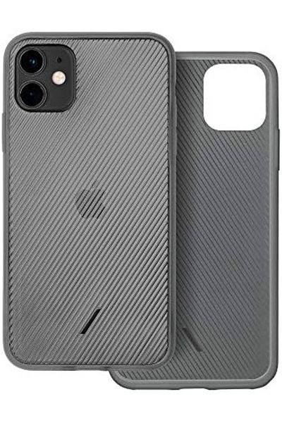 Native Union Ultra-Slim Transparent Protective Case for iPhone 11 - Dark Gray (Rubber)