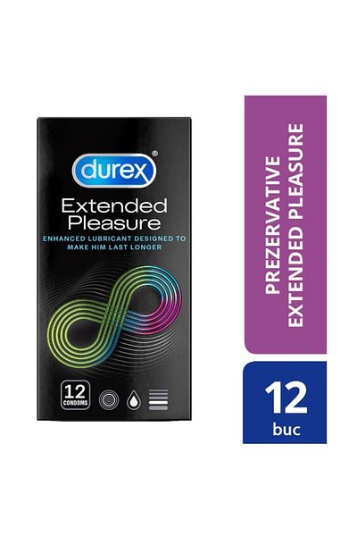 Durex Extended Pleasure Cu Prezervativ, 12 Bucăți