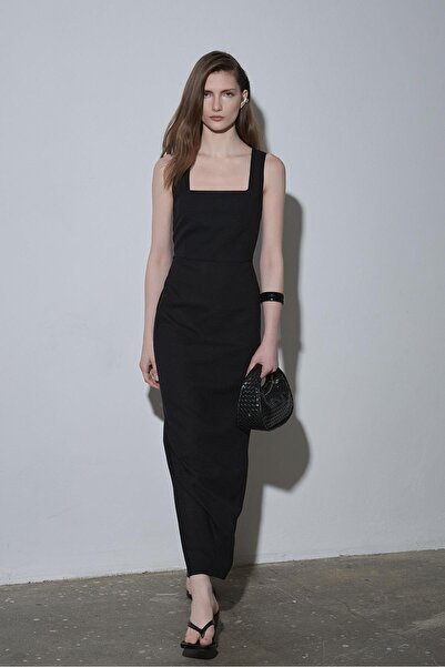 Suud Collection Siyah Joli Mini Deri Çanta