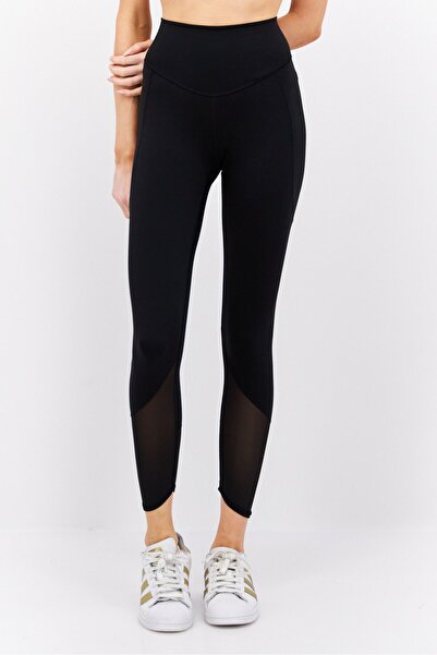 adidas بنطلون رياضي نسائي بأكمام طويلة للتدريب، أسود