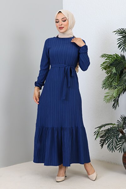 MSK Fashion Φόρεμα Lara Belted Indigo