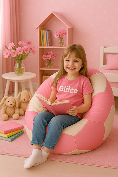 Pufumo SUNİ DERİ ÇOCUK PUF FUTBOL TOPU ARMUT KOLTUK