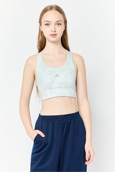adidas Women Padded Sports Bra, Sage Green