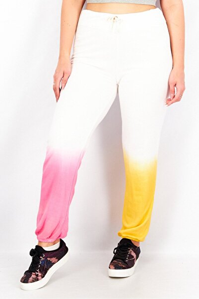 Sundry Women Regular Fit Tie Dye Drawstring Sweatpants, White