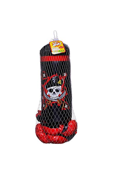 ACTION ONE Pirate boxing bag with gloves for children, 45x14cm