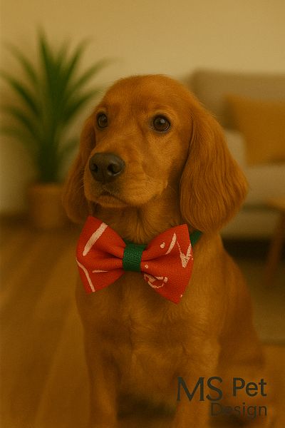 MS Pet Design Adjustable Cat Dog Bow Tie - New Year